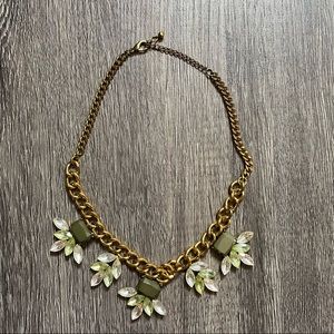 Statement necklace Jewels Stones Green Pink Nature